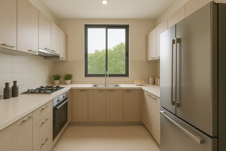 Kitchen, nahar-amrit-shakti 3 Bedroom 1069 Sq.Ft. Apartment In Chandivali Mumbai 8847823