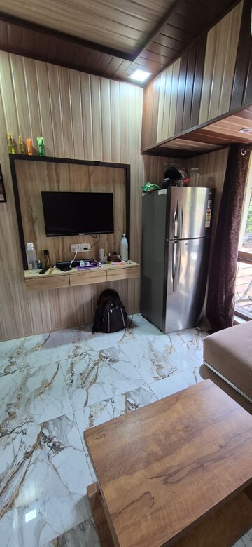 Living Room in 1 BHK Apartment at Golden Isle, Goregaon East – for Rent