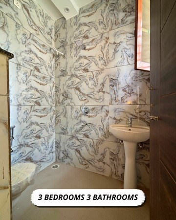 Bathroom in 3 BHK Builder Floor at Kharar Mohali Road – for Sale
