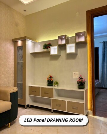 Living Room in 3 BHK Builder Floor at Kharar Mohali Road – for Sale