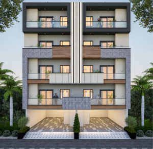 3 BHK Builder Floor – Exterior View View at Srishti Greenfield Homes, Sector 42 - for Sale