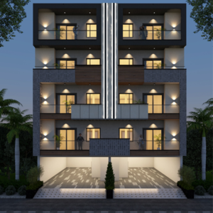 3 BHK Builder Floor – Exterior View View at Srishti Greenfield Homes, Sector 42 - for Sale