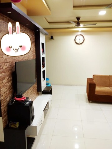 Living Room in 2 BHK Apartment at Vanaz Corner, Kothrud – for Rent