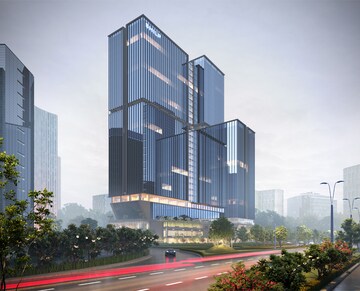  Office Space – Exterior View View at Shilp Centrica, Gift City - for Sale