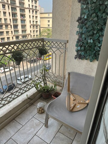 Balcony in 2 BHK Apartment at Hiranandani Estate, Ghodbunder Road – for Rent
