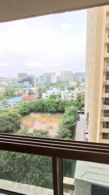 Balcony in 3 BHK Apartment at Sheth Vasant Oasis, Andheri East – for Rent