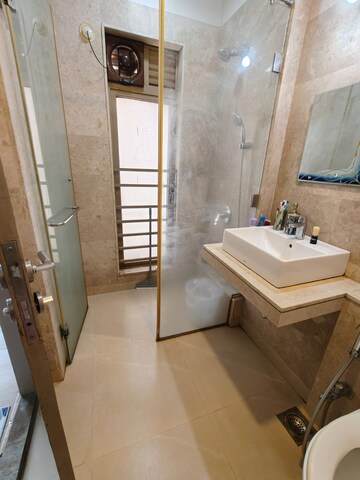 Bathroom in 2.5 BHK Apartment at Sheth Vasant Oasis, Andheri East – for Rent