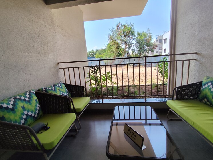 Balcony, guddwill-elate 2 Bedroom 756 Sq.Ft. Apartment In Undri Pune 8848600