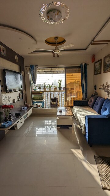 Living Room in 2 BHK Apartment at Unique Aurum, Mira Road – for Sale