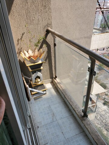 Balcony in 2 BHK Apartment at Bhairaav Goldcrest Residency, Ghansoli – for Rent