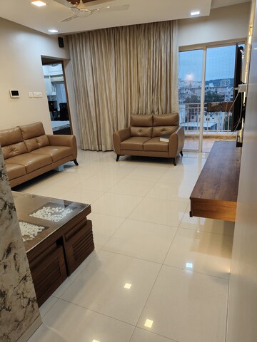 Living Room in 2 BHK Apartment at Abhinav Pebbles Urbania, Bavdhan – for Rent