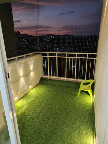 Balcony in 2 BHK Apartment at Abhinav Pebbles Urbania, Bavdhan – for Rent
