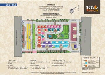 Master Plan in 4 BHK Apartment at SCC Blossom, Raj Nagar Extension – for Sale