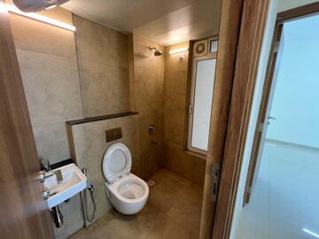 Bathroom in 1 BHK Apartment at Shapoorji Pallonji Siennaa, Kandivali East – for Rent