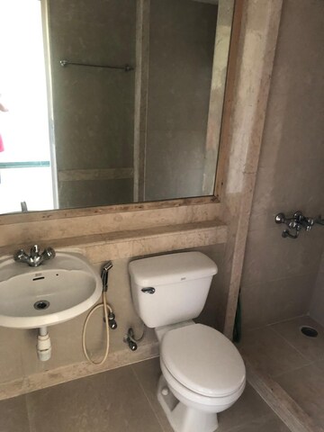 Bathroom in 3 BHK Apartment at Hiranandani Acacia, Ghodbunder Road – for Rent