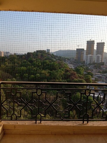 Balcony in 3 BHK Apartment at Hiranandani Acacia, Ghodbunder Road – for Rent