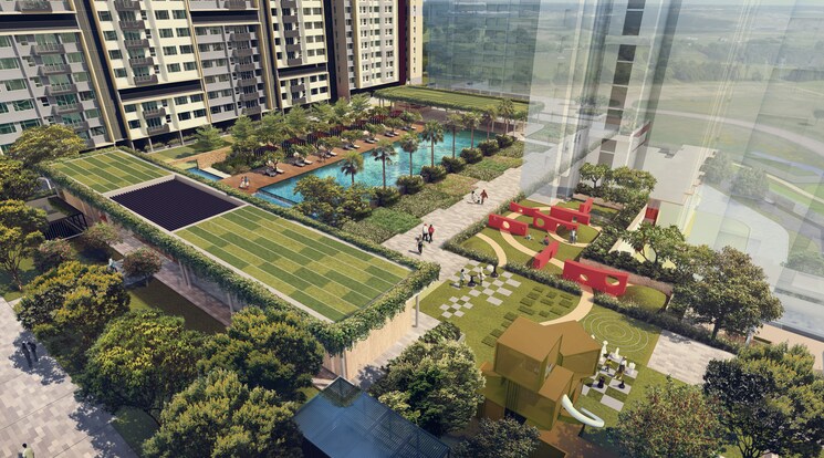 Master Plan, kalpataru-immensa 2 Bedroom 850 Sq.Ft. Apartment In Kolshet Road Thane 8849384