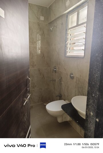 Bathroom in 2 BHK Apartment at Swaraaj Heights, Punawale – for Rent