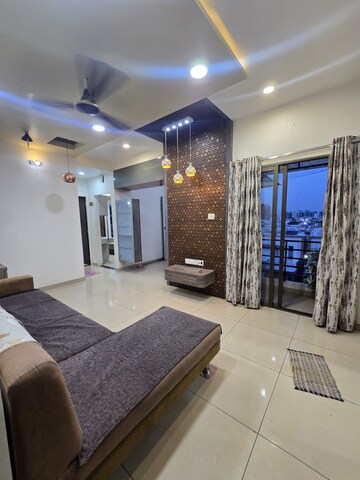 Living Room in 3 BHK Apartment at Khodiyar Nagar – for Rent