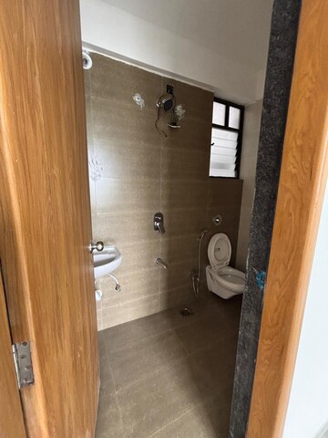Bathroom in 1 BHK Apartment at Swaraaj Heights, Punawale – for Rent