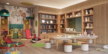 Living Room in 3 BHK Apartment at Vesu – for Sale