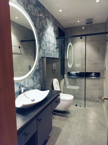 Bathroom in 4 BHK Builder Floor at Sushant Lok I – for Rent