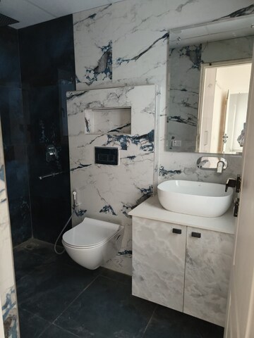 Bathroom in 3 BHK Builder Floor at Central Park Cerise Suites, Sohna Sector 33 – for Rent