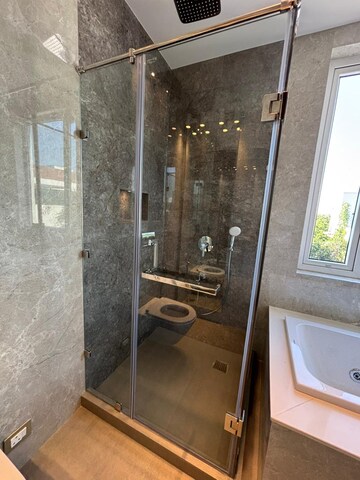 Bathroom in 4 BHK Apartment at Neeti Bagh – for Rent