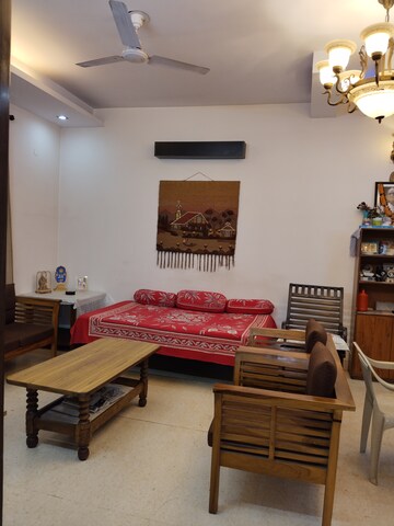 Living Room in 3 BHK Apartment at Boutique Residential Apartments C-220, Malviya Nagar – for Rent
