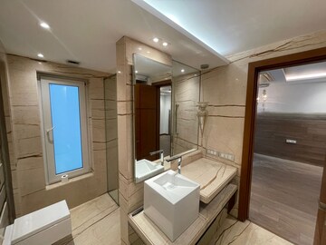 Bathroom in 3 BHK Builder Floor at Panchsheel Enclave – for Rent
