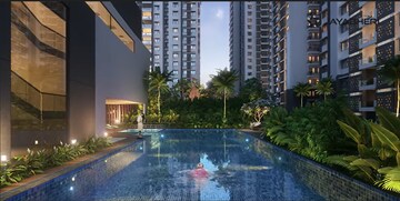 Swimming Pool in 3 BHK Apartment at Jayabheri The Nirvana, Gopanpally – for Sale