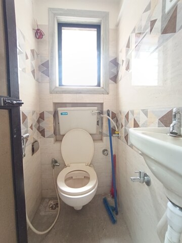 Bathroom in 1 BHK Apartment at Blue Shelter, Dahisar West – for Rent