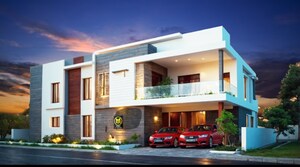 3 BHK Villa – Exterior View View at Venice City, Kollur - for Sale