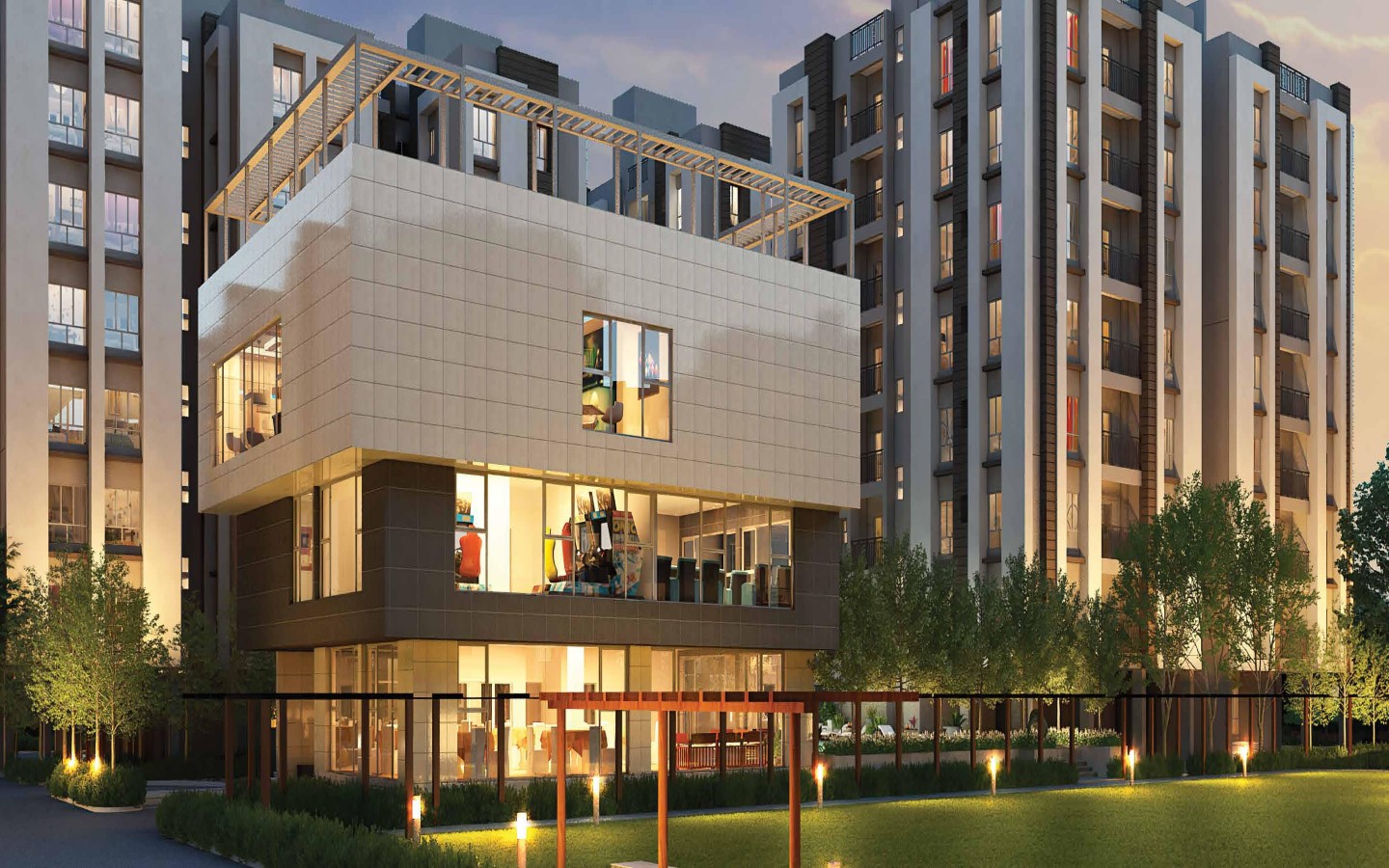 3 BHK + Study Room 1305 Sq.Ft. Apartment in Srijan Eternia