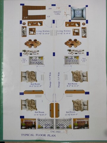 Floor Plan in 2 BHK Builder Floor at Indira Nagar – for Sale