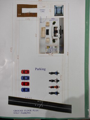 Floor Plan in 2 BHK Builder Floor at Indira Nagar – for Sale