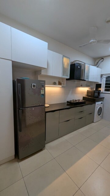 Kitchen in 3.5 BHK Builder Floor at Prestige High Fields, Gachibowli – for Rent