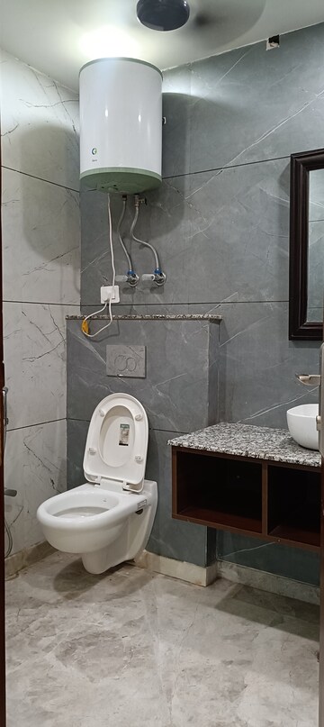 Bathroom in 3 BHK Builder Floor at Surajmal Vihar – for Rent