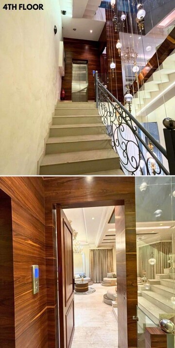 Staircase in 4 BHK Builder Floor at Uppal Southend, Sector 49 – for Rent