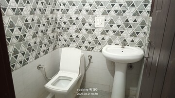 Bathroom in 3 BHK Apartment at Dhakoli – for Rent