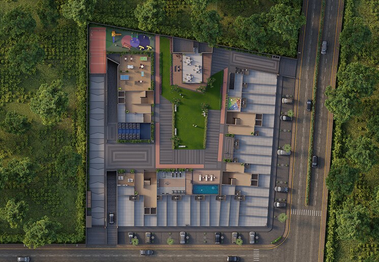 Exterior View, rhythm-aura 3 Bedroom 1761 Sq.Ft. Apartment In Bopal Ahmedabad 8850054