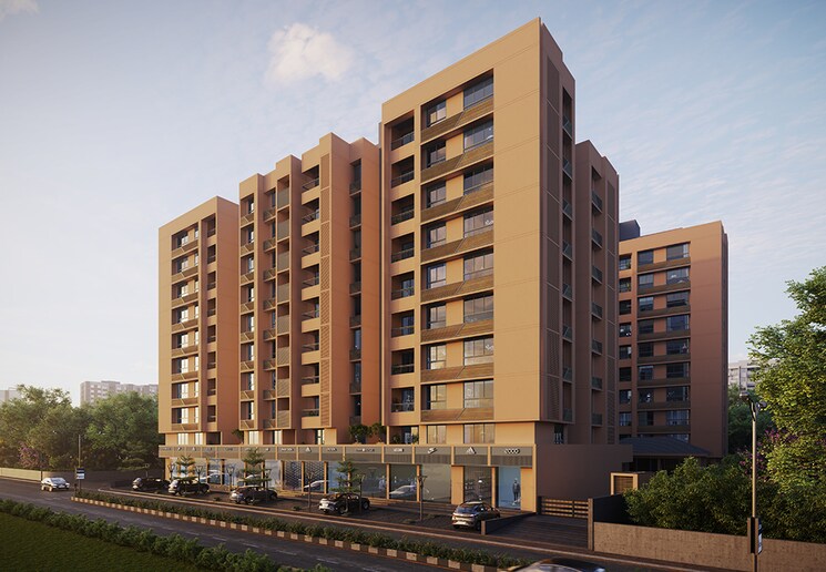 Exterior View, rhythm-aura 3 Bedroom 1761 Sq.Ft. Apartment In Bopal Ahmedabad 8850054