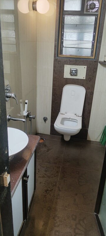 Bathroom in 2.5 BHK Apartment at Varsha Balaji Exotica, Kopar Khairane – for Rent