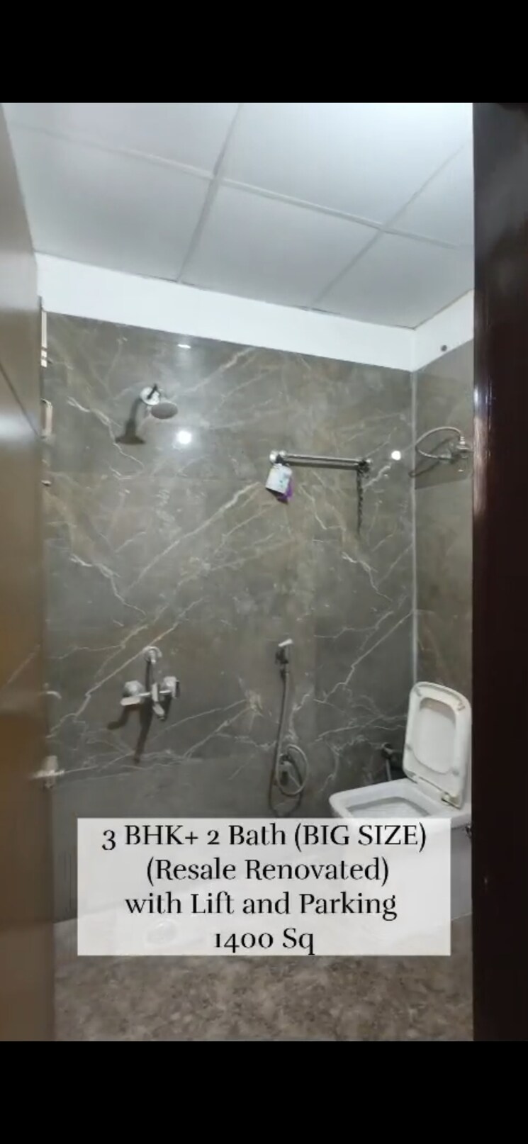 Bathroom, smart-lane 3 Bedroom 1400 Sq.Mt. Builder Floor In Niti Khand Ghaziabad 8850666