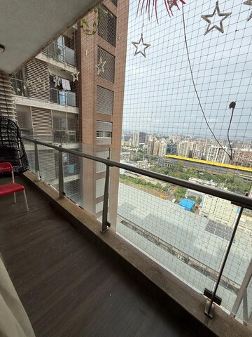 Balcony in 3 BHK Apartment at Adani Codename Westbay, Andheri West – for Rent