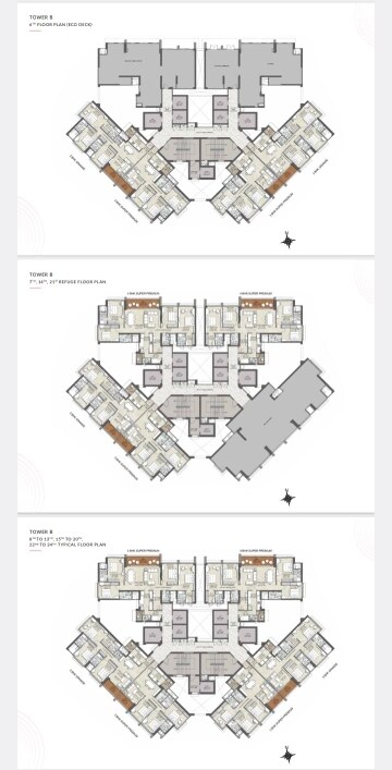 Floor Plan in 3 BHK Builder Floor at Kalpataru Advay, Borivali West – for Sale