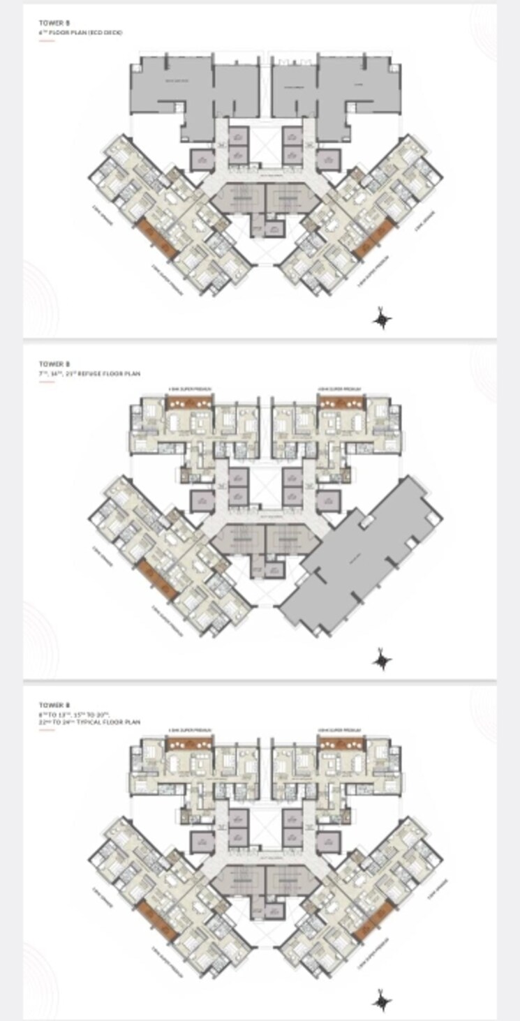 Floor Plan, kalpataru-advay 3 Bedroom 1191 Sq.Ft. Builder Floor In Borivali West Mumbai 8850779