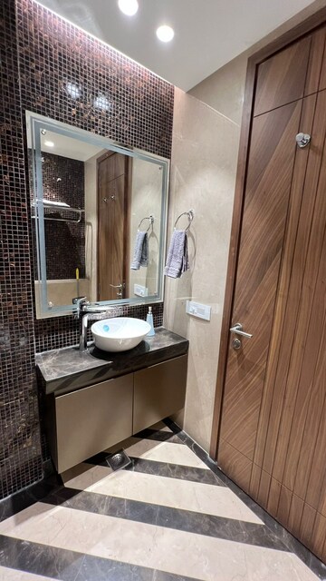 Bathroom in 3 BHK Apartment at Defence Colony – for Rent
