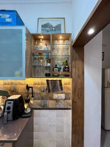 Kitchen in 3 BHK Builder Floor at Rajouri Garden – for Rent