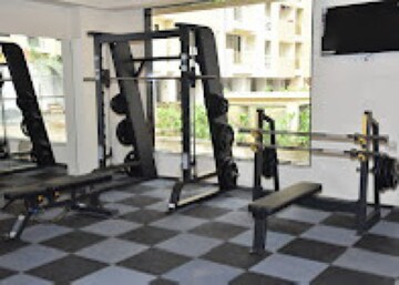 Gym in 1 BHK Apartment at Ekta Parks Ville, Y K Nagar – for Rent